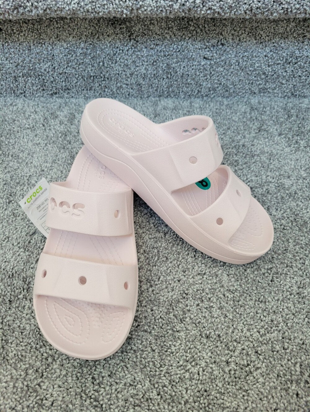 New CROCS Baya Platform Sandals Size 8 - Picture 2 of 5